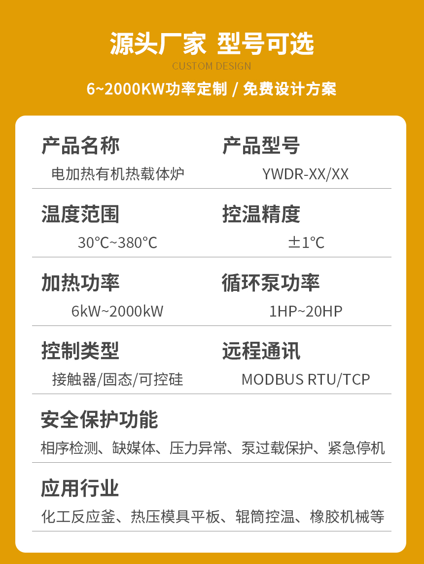 200℃有機熱載體鍋爐參數(shù)